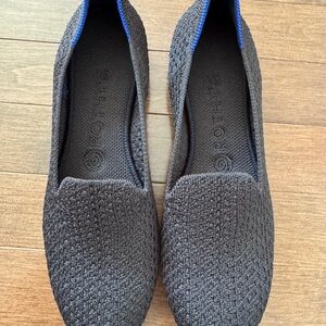 Rothy’s Black Knit Loafers Excellent Condition